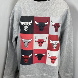 NEW TEREZ X NBA CHICAGO BULLS Technicolor Crewneck Sweatshirt Women’s